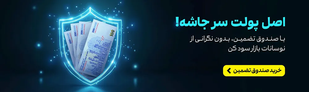 بنر خرید صندوق سرمایه گذاری تضمین اصل سرمایه کاریزما