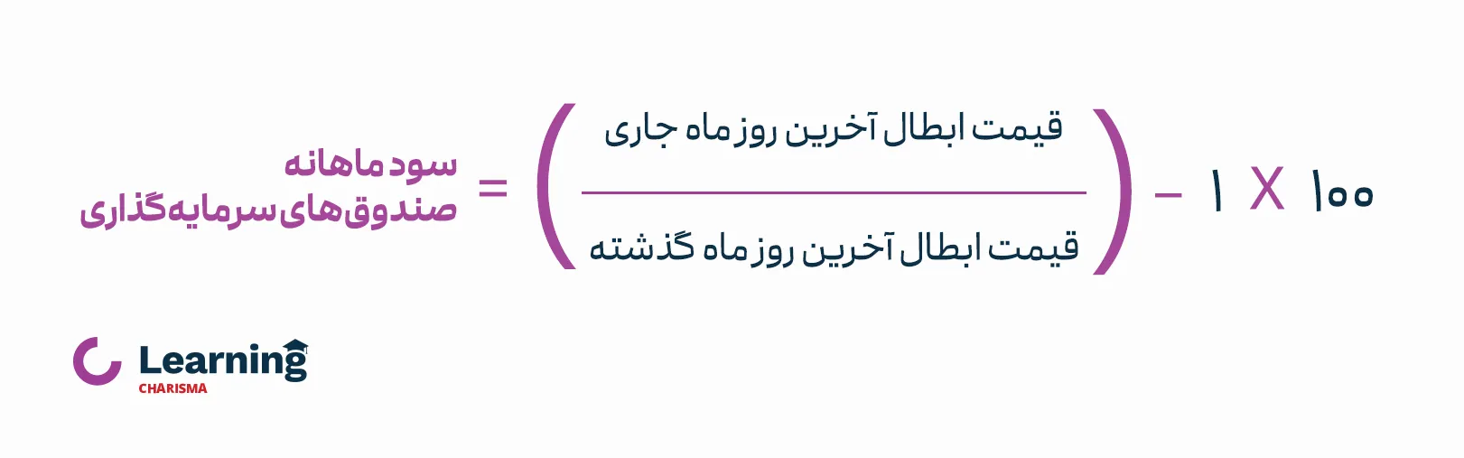 فرمول محاسبه سود ماهانه صندوق های سرمایه گذاری